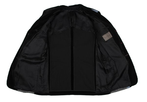 Y's for men Geometric Patchwork Velour Jacket Multi Size 3