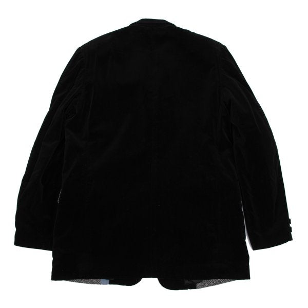 Y's for men Geometric Patchwork Velour Jacket Multi Size 3