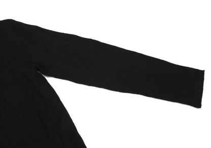 Y's for men Cashmere Hem Zip Design Sweater Black Size 2