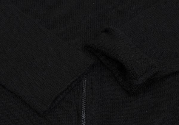 Y's for men Cashmere Hem Zip Design Sweater Black Size 2