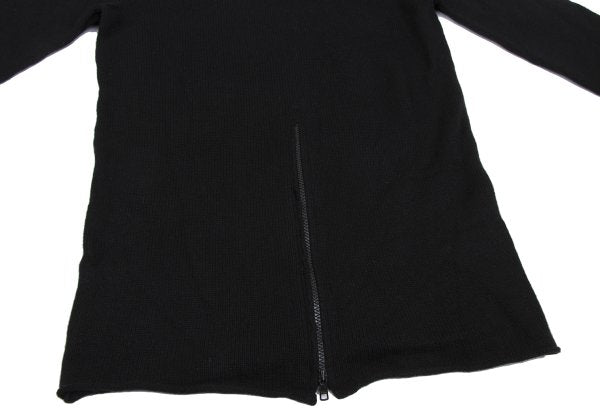 Y's for men Cashmere Hem Zip Design Sweater Black Size 2