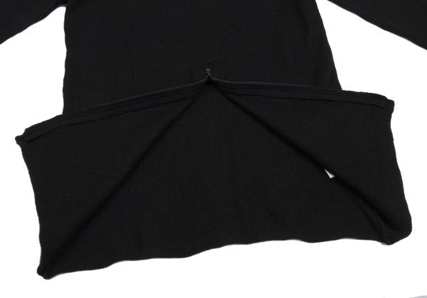 Y's for men Cashmere Hem Zip Design Sweater Black Size 2