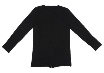 Y's for men Cashmere Hem Zip Design Sweater Black Size 2