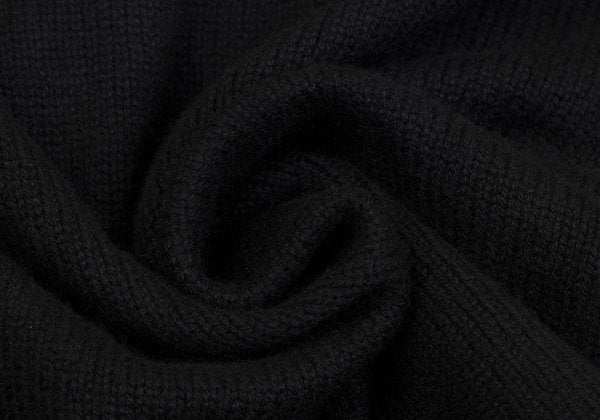 Y's for men Cashmere Hem Zip Design Sweater Black Size 2