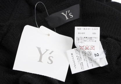 Y's for men Cashmere Hem Zip Design Sweater Black Size 2