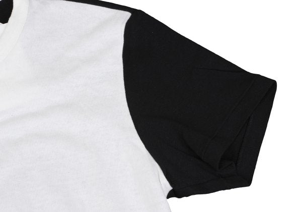 Y's for men Wool Blend Panel S/S T-Shirt Black Size 2
