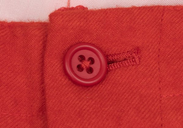Y's for men Wool Garment Dyed Brushed Pants Red Size 3