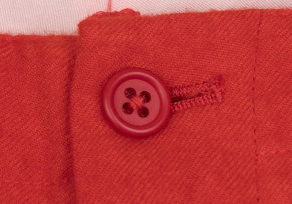 Y's for men Wool Garment Dyed Brushed Pants Red Size 3