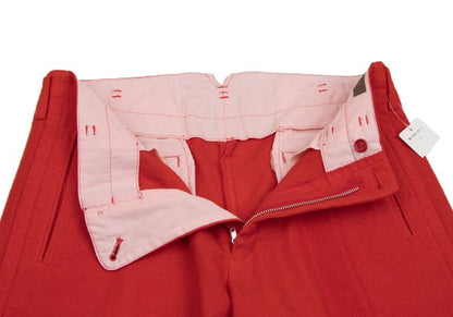 Y's for men Wool Garment Dyed Brushed Pants Red Size 3