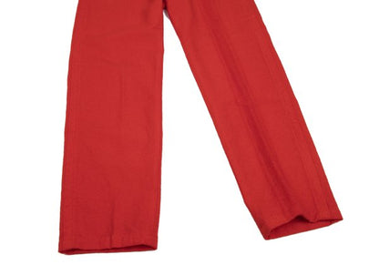 Y's for men Wool Garment Dyed Brushed Pants Red Size 3