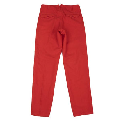 Y's for men Wool Garment Dyed Brushed Pants Red Size 3