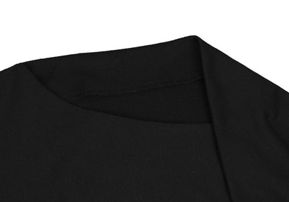 ATSURO TAYAMA Border Tuck Tunic Black Blouse Size 36
