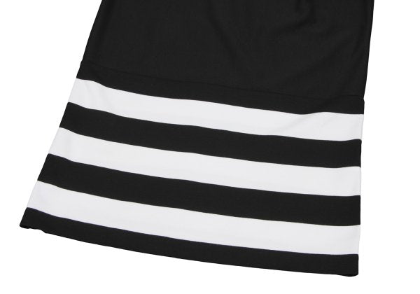 ATSURO TAYAMA Border Tuck Tunic Black Blouse Size 36