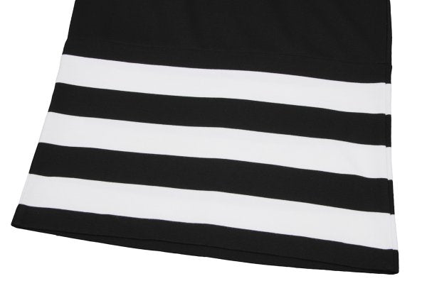 ATSURO TAYAMA Border Tuck Tunic Black Blouse Size 36