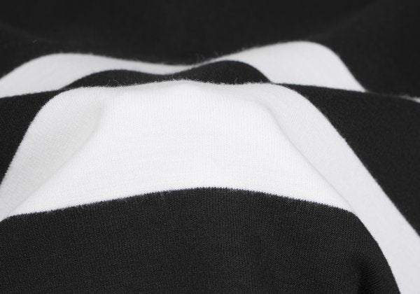 ATSURO TAYAMA Border Tuck Tunic Black Blouse Size 36