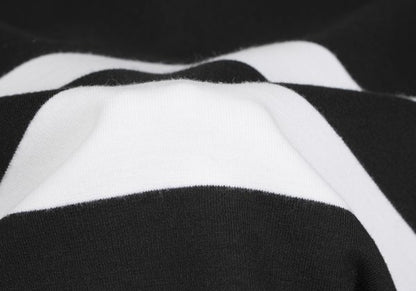 ATSURO TAYAMA Border Tuck Tunic Black Blouse Size 36