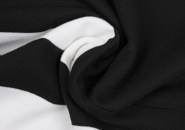 ATSURO TAYAMA Border Tuck Tunic Black Blouse Size 36