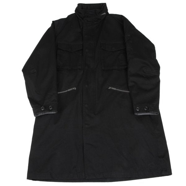 Y-3 Cotton Removable Liner Military Coat Black Size M