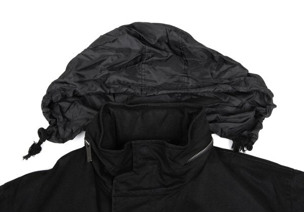 Y-3 Cotton Removable Liner Military Coat Black Size M