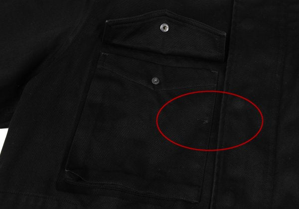 Y-3 Cotton Removable Liner Military Coat Black Size M
