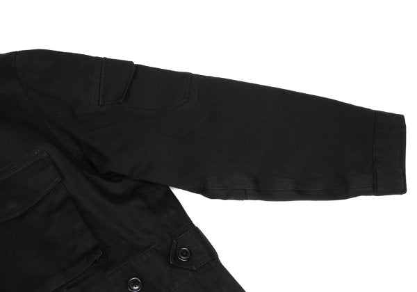 Y-3 Cotton Removable Liner Military Coat Black Size M