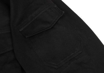 Y-3 Cotton Removable Liner Military Coat Black Size M