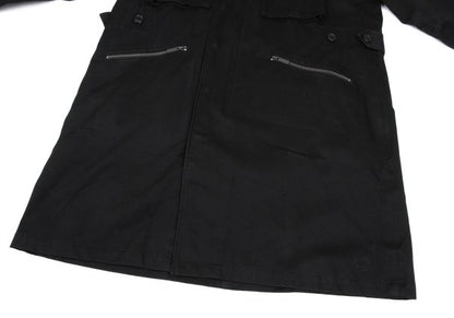 Y-3 Cotton Removable Liner Military Coat Black Size M