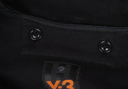 Y-3 Cotton Removable Liner Military Coat Black Size M