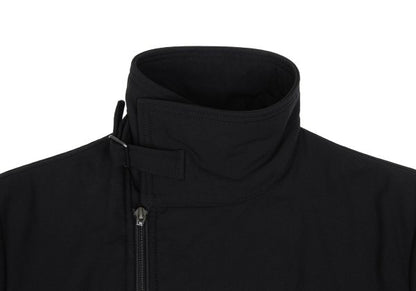 Y-3 Poly Blend Chinstrap Double Zip Long Jacket Black Size M