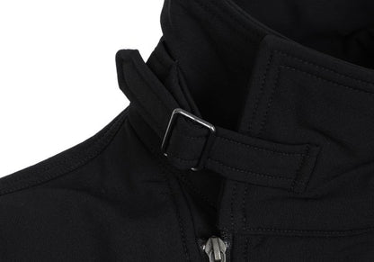 Y-3 Poly Blend Chinstrap Double Zip Long Jacket Black Size M