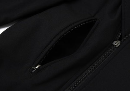 Y-3 Poly Blend Chinstrap Double Zip Long Jacket Black Size M