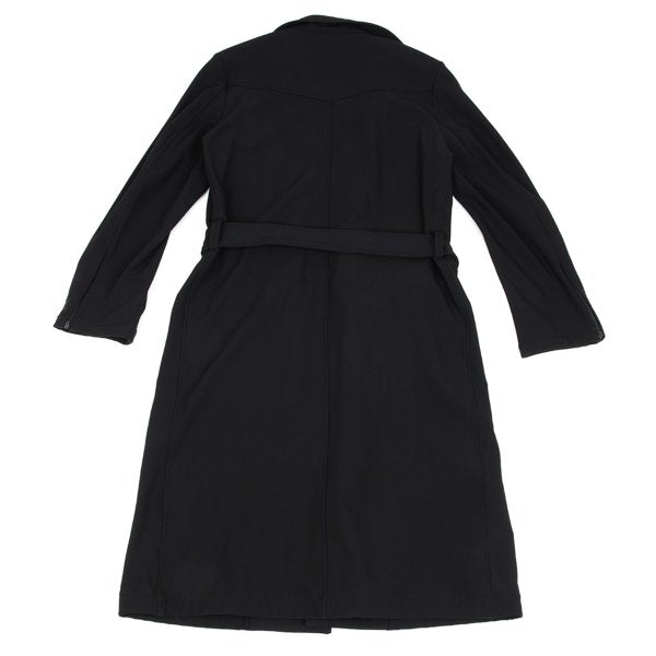 Y-3 Poly Blend Chinstrap Double Zip Long Jacket Black Size M