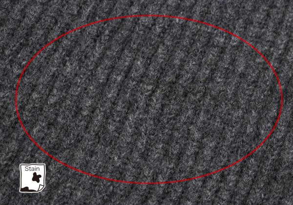 Y's for men Line Panel Zip-Up Knit Cardigan Grey Navy Size M