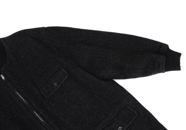 COMME des GARCONS HOMME Wool Blend Flap Jacket Gray Size M
