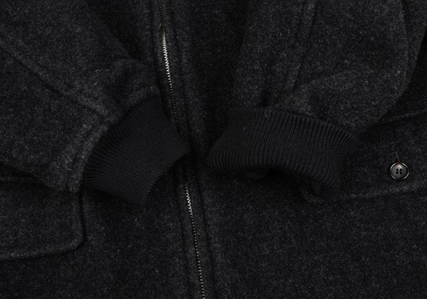 COMME des GARCONS HOMME Wool Blend Flap Jacket Gray Size M