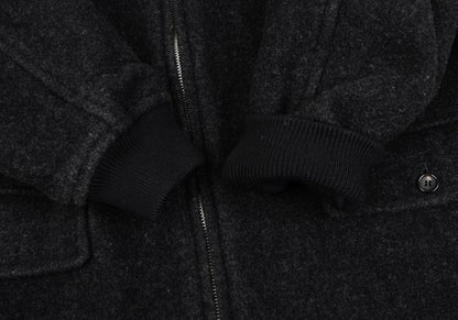 COMME des GARCONS HOMME Wool Blend Flap Jacket Gray Size M