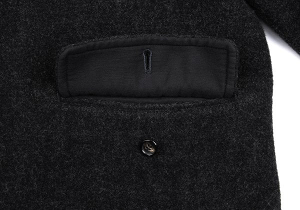 COMME des GARCONS HOMME Wool Blend Flap Jacket Gray Size M
