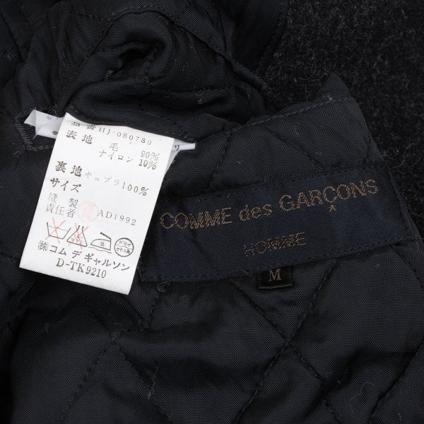 COMME des GARCONS HOMME Wool Blend Flap Jacket Gray Size M