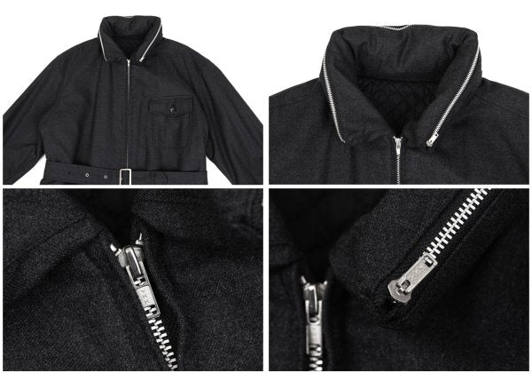 COMME des GARCONS HOMME Wool Packable Jacket Gray Size M
