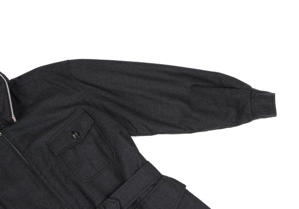 COMME des GARCONS HOMME Wool Packable Jacket Gray Size M