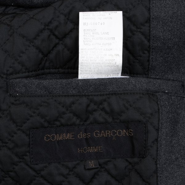 COMME des GARCONS HOMME Wool Packable Jacket Gray Size M