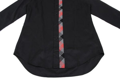 Yohji Yamamoto POUR HOMME Check Patchwork Shirt Black Size 3