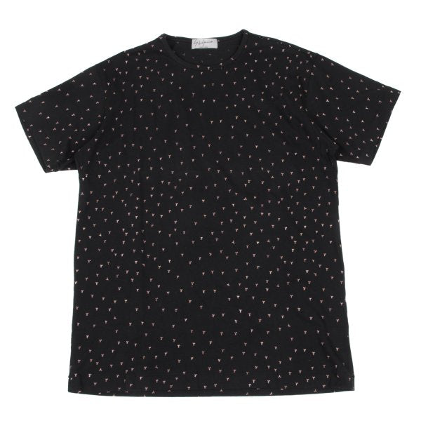 Yohji Yamamoto POUR HOMME Discharge Print Black Red T-Shirt Size 3