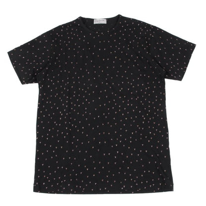 Yohji Yamamoto POUR HOMME Discharge Print Black Red T-Shirt Size 3