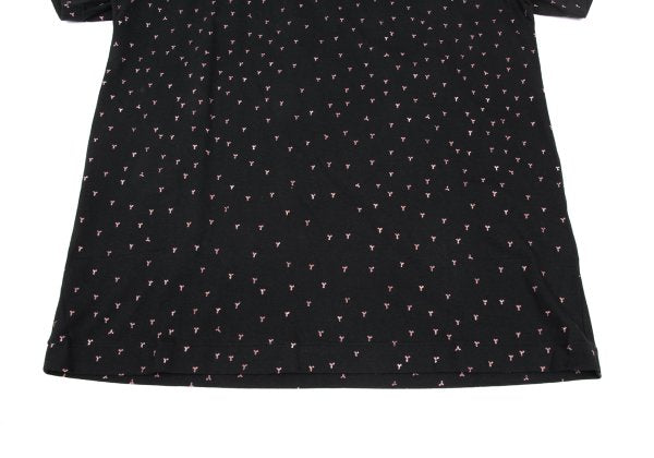 Yohji Yamamoto POUR HOMME Discharge Print Black Red T-Shirt Size 3