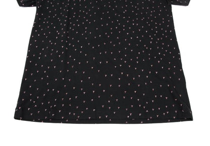 Yohji Yamamoto POUR HOMME Discharge Print Black Red T-Shirt Size 3