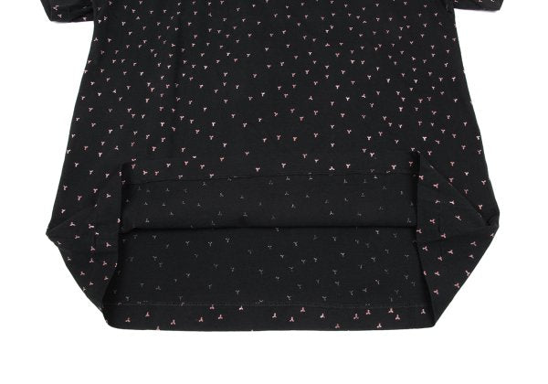 Yohji Yamamoto POUR HOMME Discharge Print Black Red T-Shirt Size 3