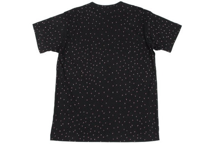 Yohji Yamamoto POUR HOMME Discharge Print Black Red T-Shirt Size 3