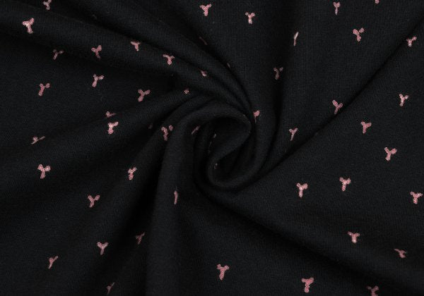 Yohji Yamamoto POUR HOMME Discharge Print Black Red T-Shirt Size 3