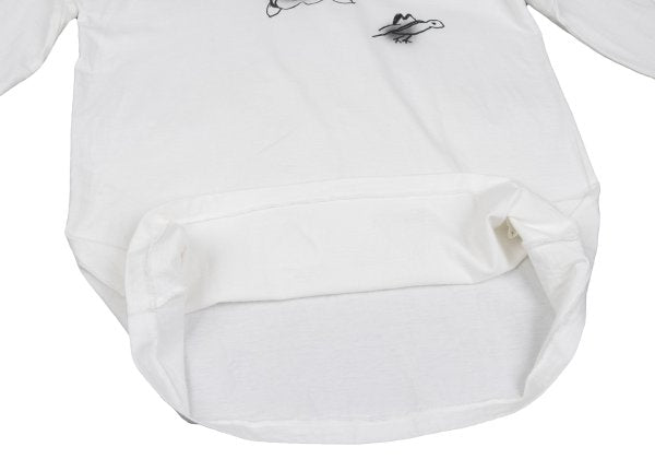 Yohji Yamamoto POUR HOMME Cotton Floral Shirt Ivory Size 3